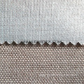 pongee backing 100% polyester linen fabric